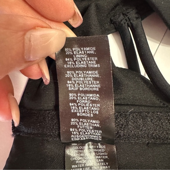 ASOS DESIGN Black Bikini Top | Size US 4 | Adjustable Straps - Picture 5 of 5